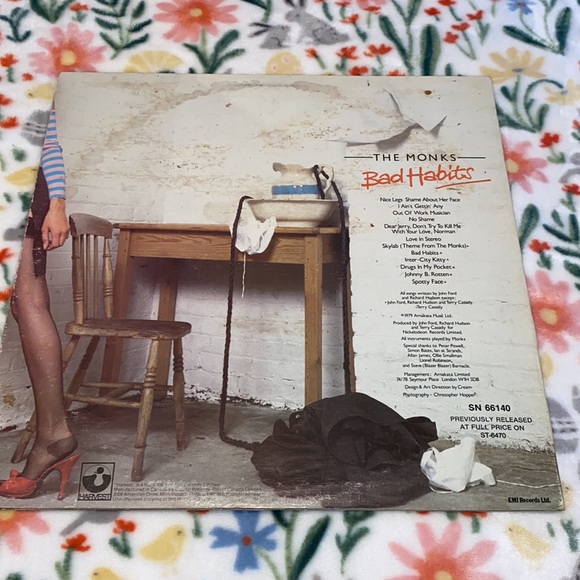 Vintage Bad Habits The Monks Vinyl Record - Picture 4 of 8
